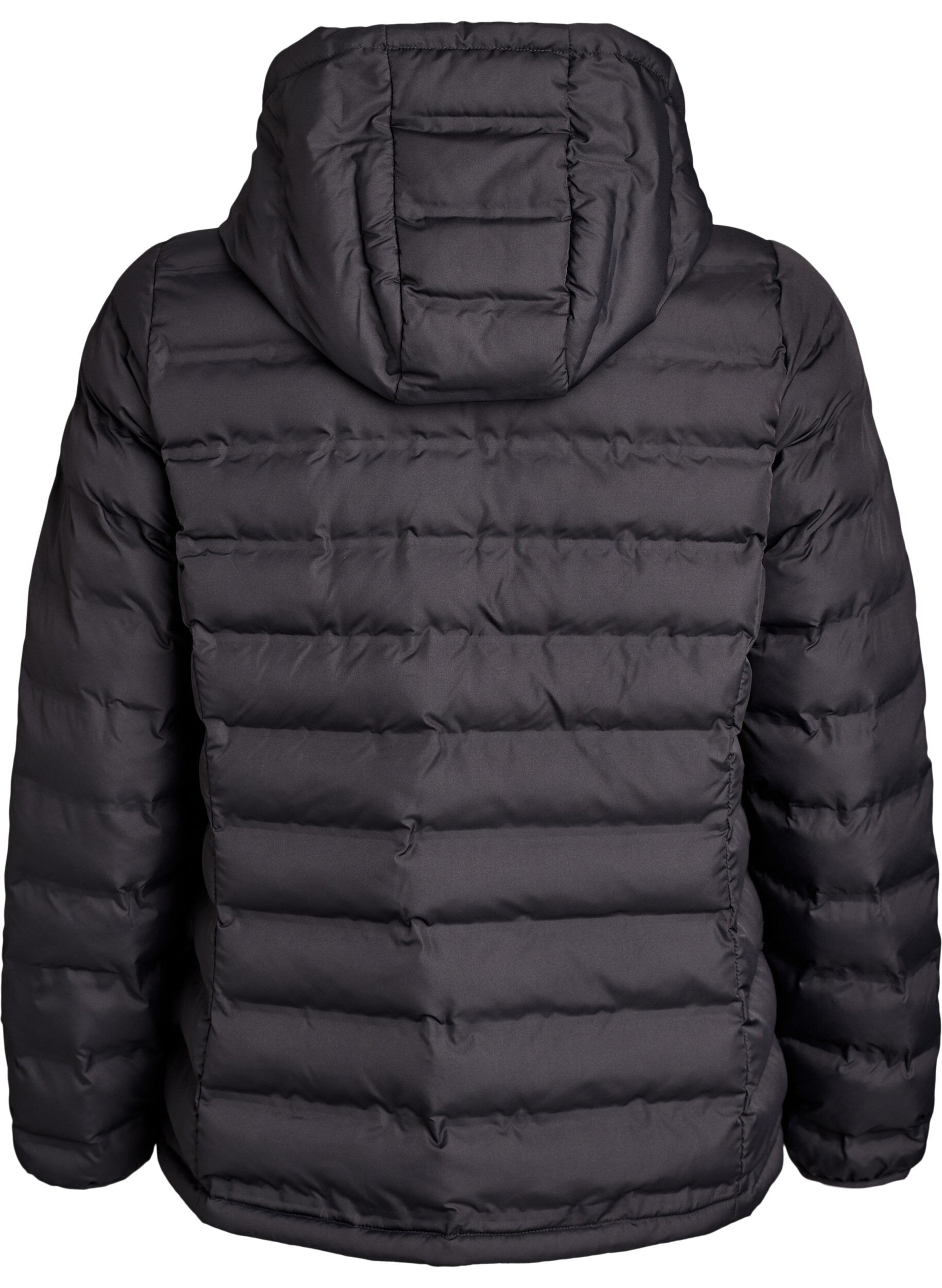 ZizziWasserabweisende leichte Jacke mit Kapuze, Schwarz, Packshot image number 1