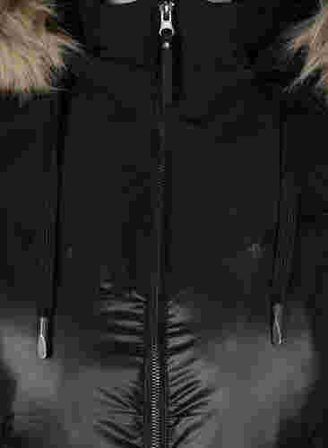 Winterjacke mit abnehmbarer Kapuze, Black, Packshot image number 2