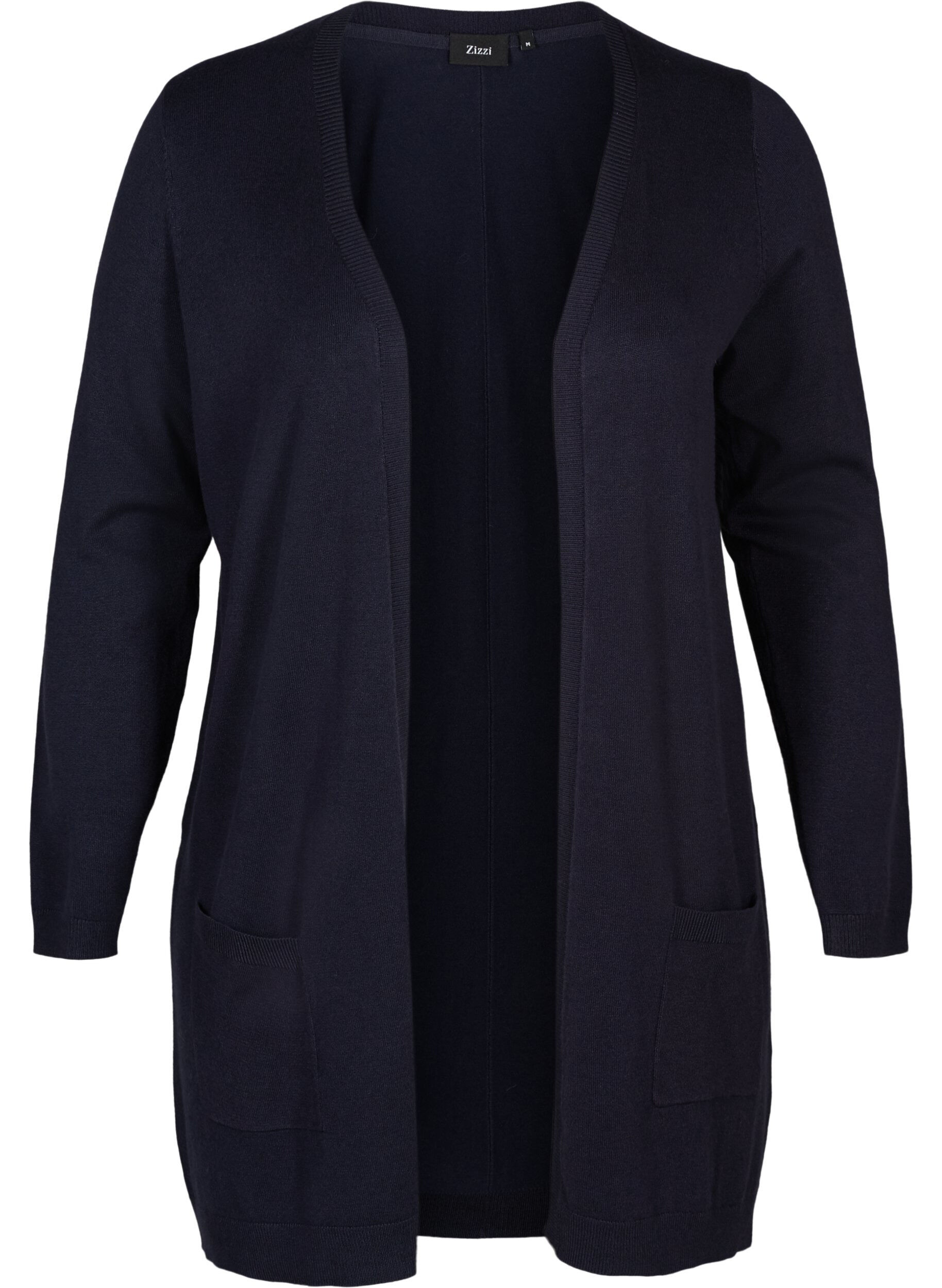 Lange Strickjacke aus einer Viskosemischung