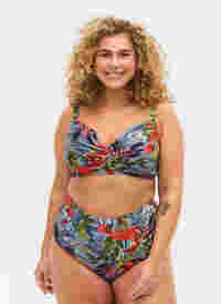 Hochtaillierte Bikini-Hose mit Blumenprint, Citadel AOP, Model