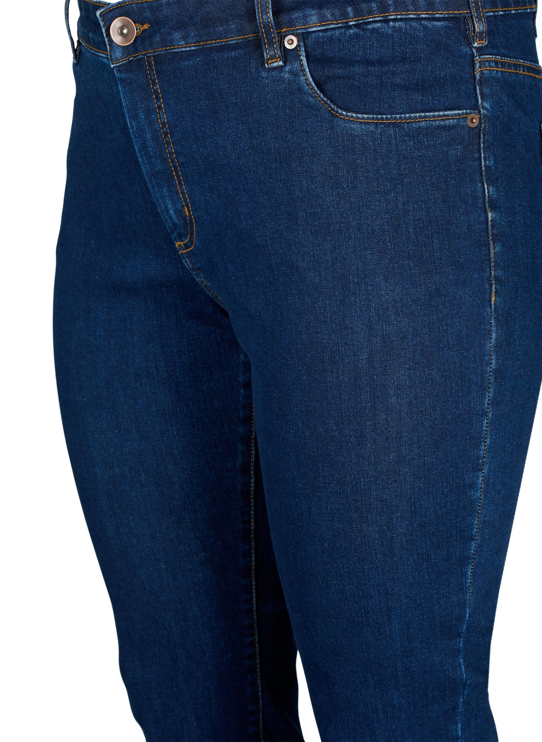 ZizziSlim Fit Emily Jeans mit normaler Taille, Blau, Packshot image number 2