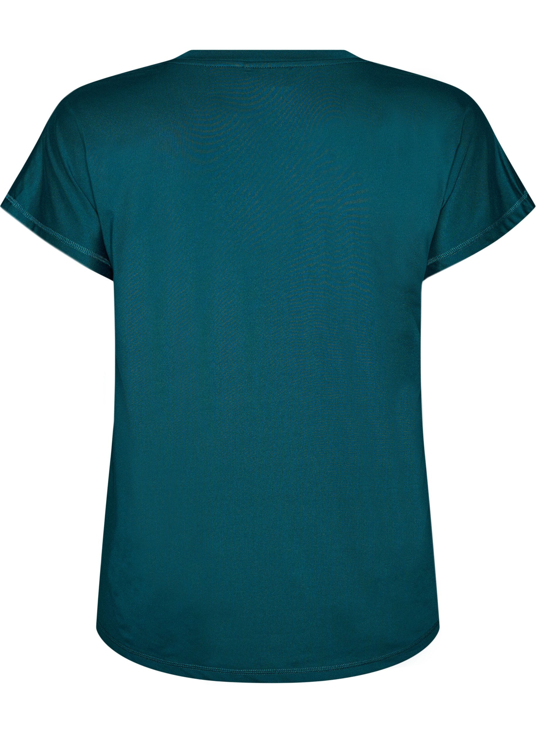 ZizziLockeres Trainings-T-Shirt mit V-Ausschnitt, Gr&uuml;n, Packshot image number 1