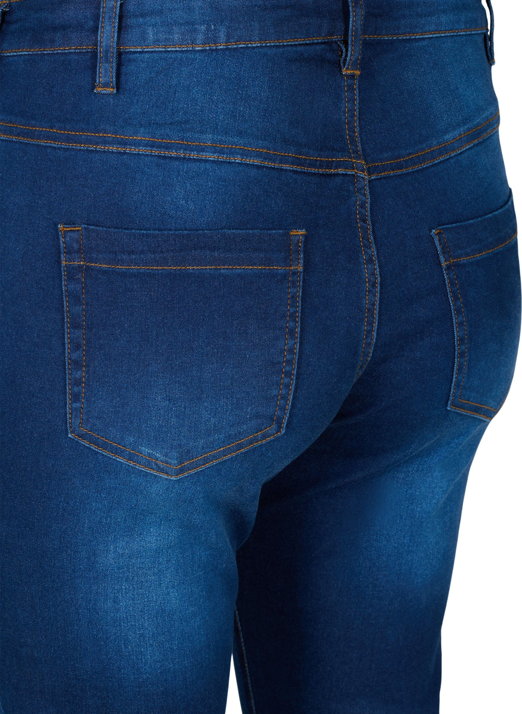ZizziSchmale Passform Emily Jeans mit normaler Taille, Blau, Packshot image number 3