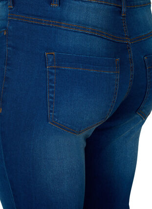 Slim Fit Emily Jeans mit normaler Taillenhöhe, Blue denim, Packshot image number 3