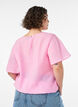 Bluse mit Ballonform und Fl&uuml;gel&auml;rmeln, Pink, Model image number 2