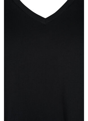 2er-Pack basic T-Shirts aus Baumwolle, Bonnie Blue/Black, Packshot image number 3