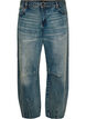 Barrel Fit Jeans mit Used-Waschung, Blau, Packshot image number 0