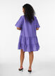 Strukturiertes A-Linien-Kleid, Lila, Model image number 2
