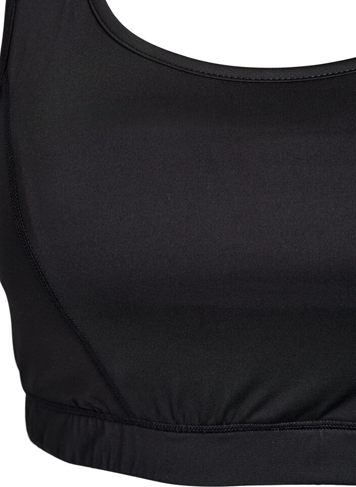 Sport-BH mit Racerback, Schwarz, Packshot image number 2