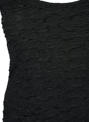 Ärmelloser Bodystocking mit strukturierter Textur, Black, Packshot image number 2