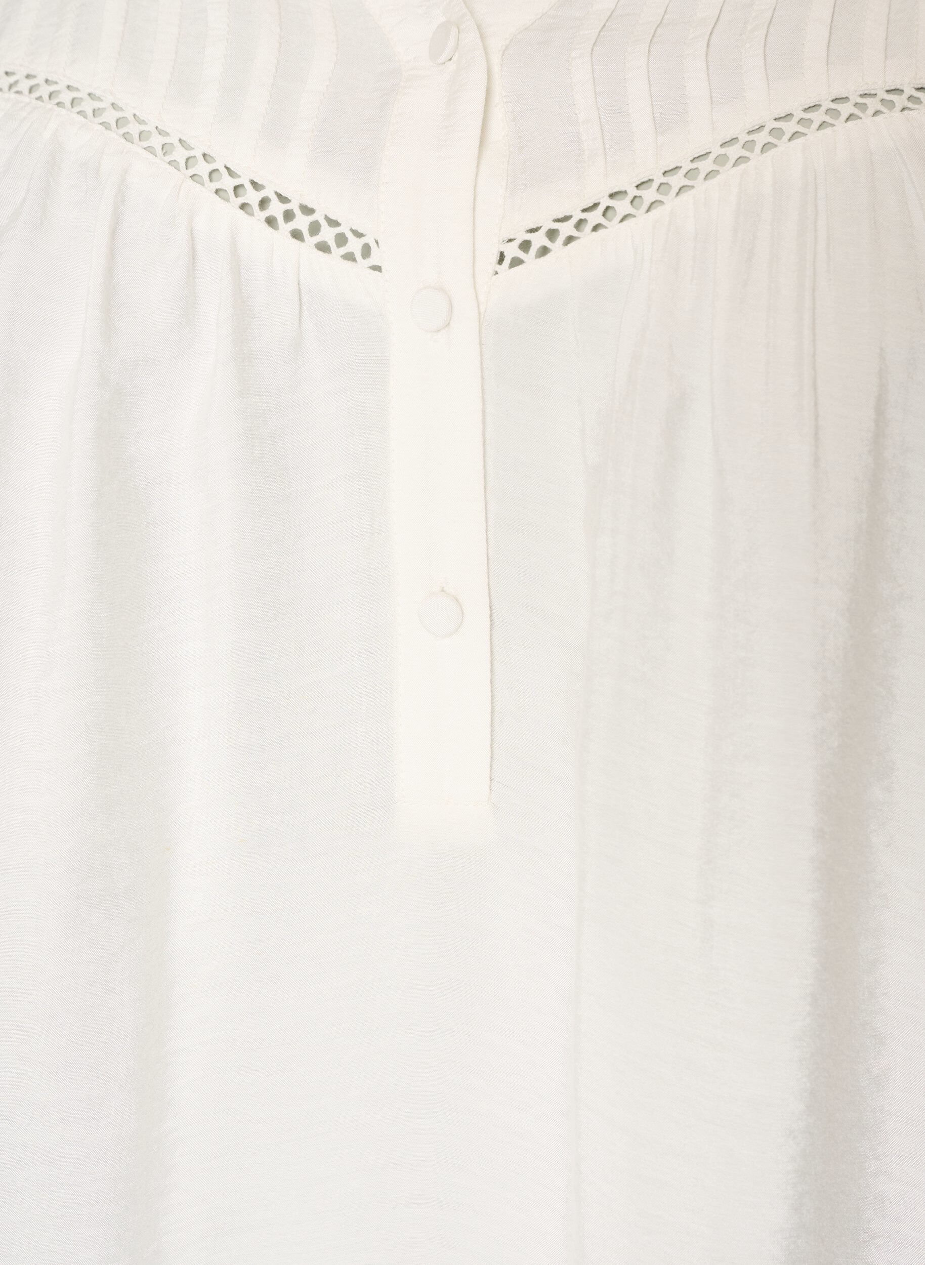 ZizziBluse aus Viskose mit Biesen und Ballon&auml;rmeln, Vanille, Packshot image number 2