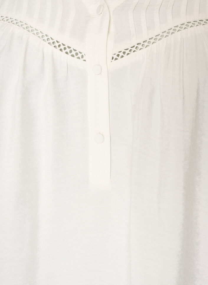 Bluse aus Viskose mit Biesen und Ballon&auml;rmeln, Vanille, Packshot image number 2