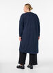 Lange, offene Strickjacke mit Taschen, Blau, Model image number 1