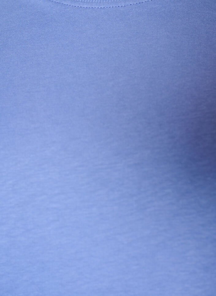 Basic T-Shirt aus Baumwolle mit Rundhalsausschnitt, lila, Packshot image number 2