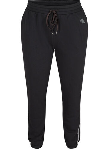 Sweatpants mit Schnüren und Taschen, Black, Packshot image number 0