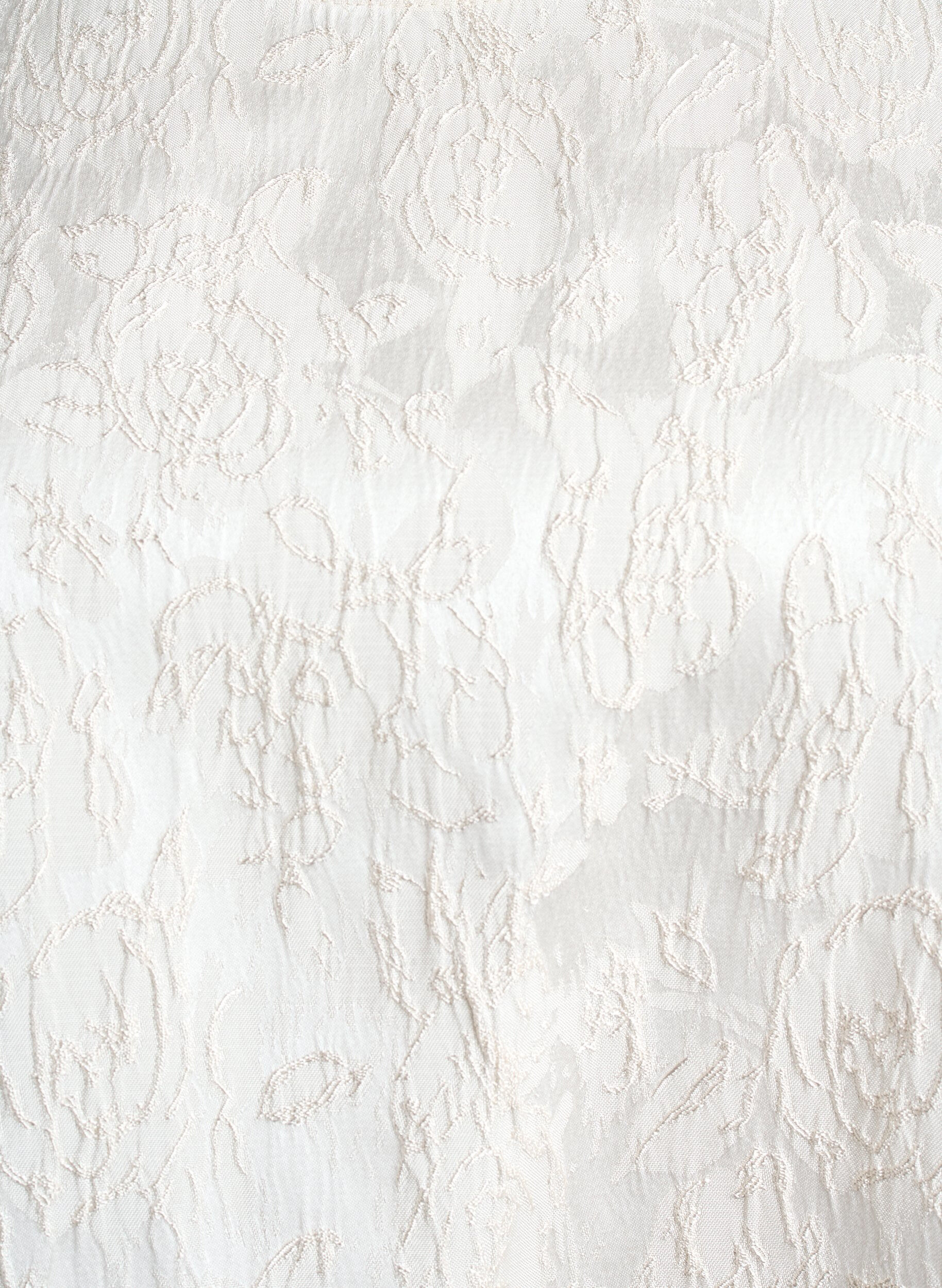 ZizziBluse mit Jacquardmuster und Puff&auml;rmeln, Vanille, Packshot image number 2