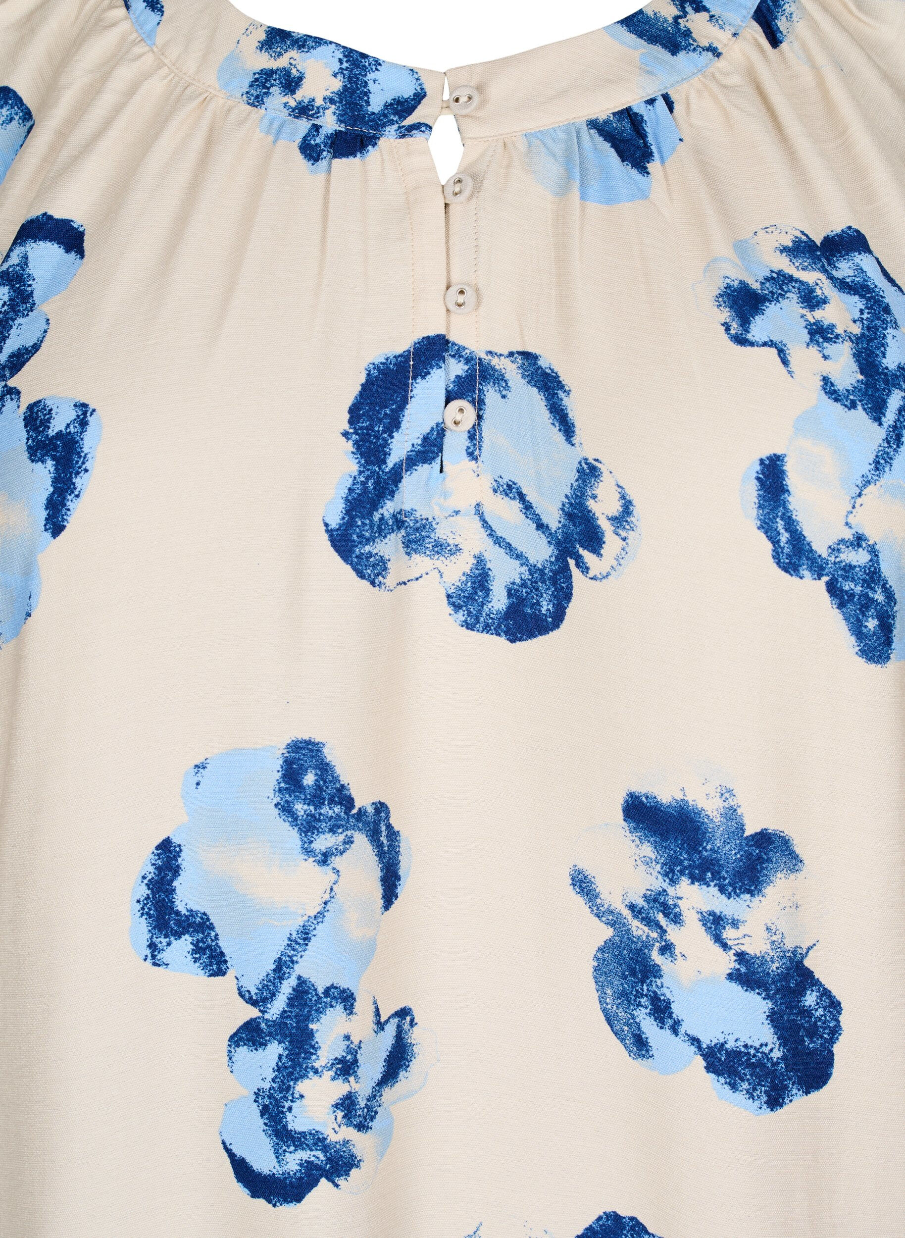 ZizziMidikleid mit langen &Auml;rmeln und A-Linie, Vanille, Packshot image number 2