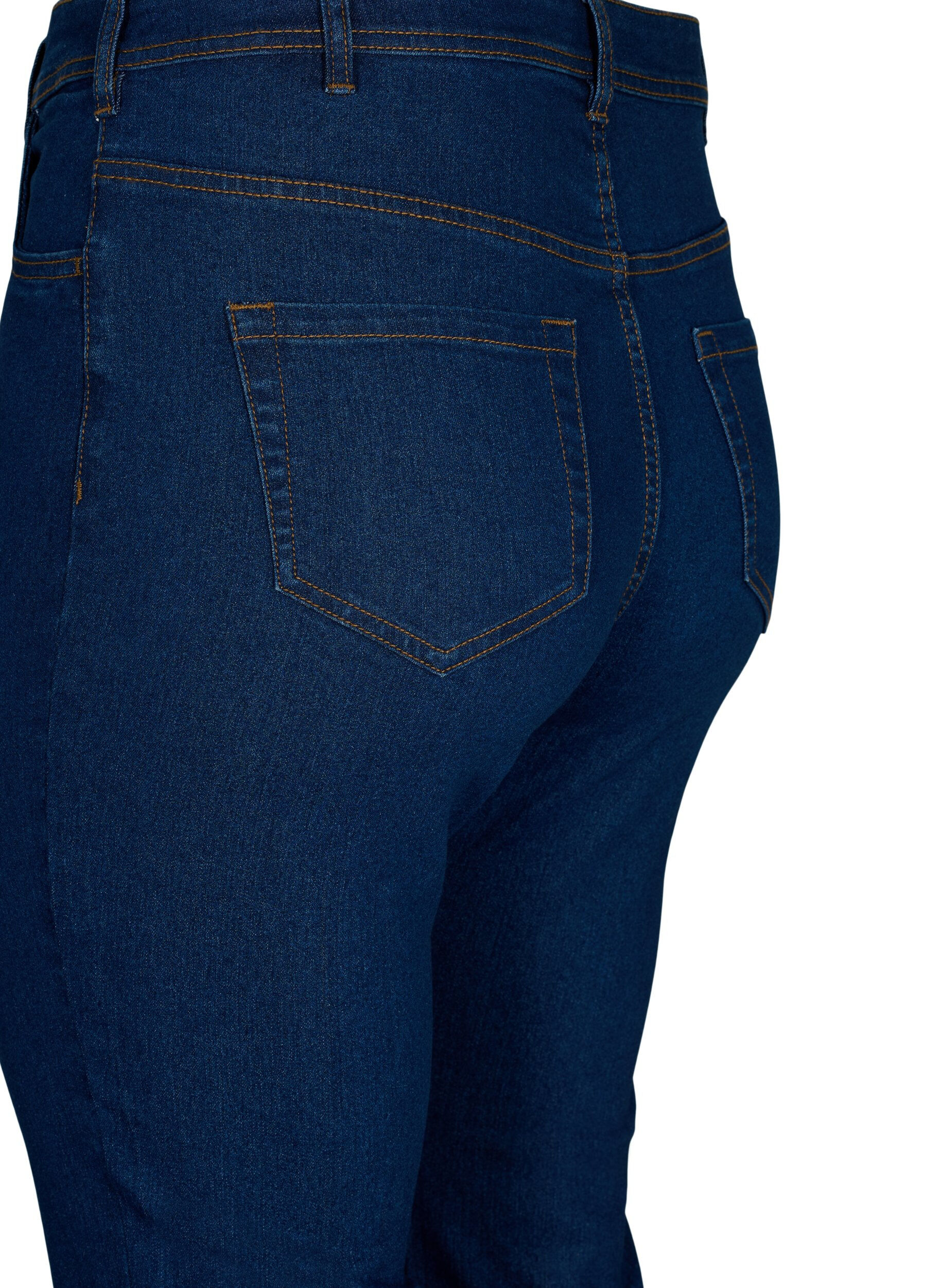 ZizziHoch taillierte Jeans mit Bootcut, Blau, Packshot image number 3