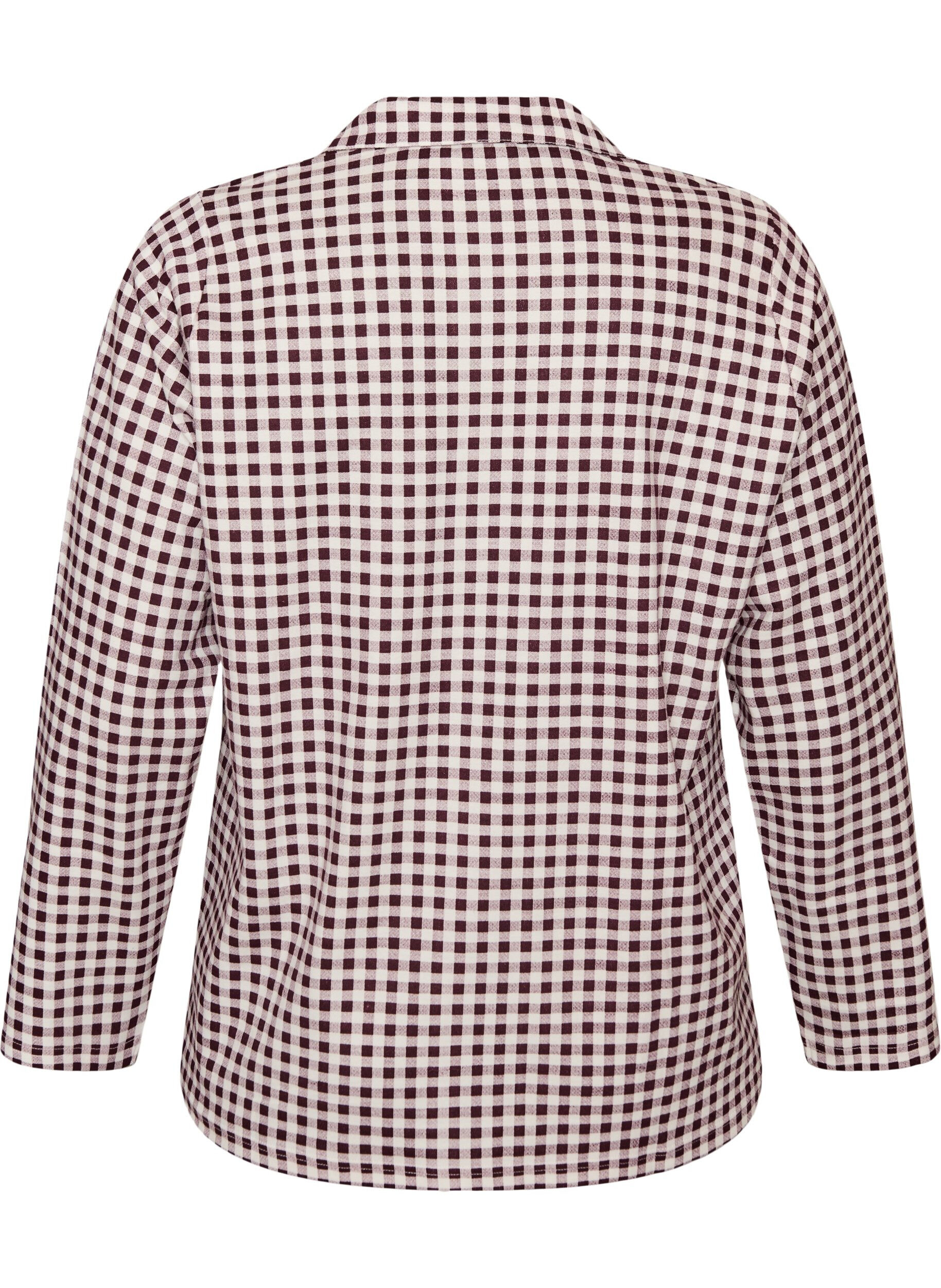ZizziBaumwoll-Pyjamahemd mit Brusttasche, Rot, Packshot image number 1