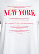 T-Shirt mit Textaufdruck und Rundhalsausschnitt, Wei&szlig;, Packshot image number 2