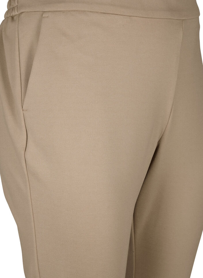Cropped-Hose mit Taschen, Beige, Packshot image number 2