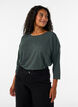 Bluse aus Jersey mit 3/4-&Auml;rmeln , Gr&uuml;n, Model image number 0