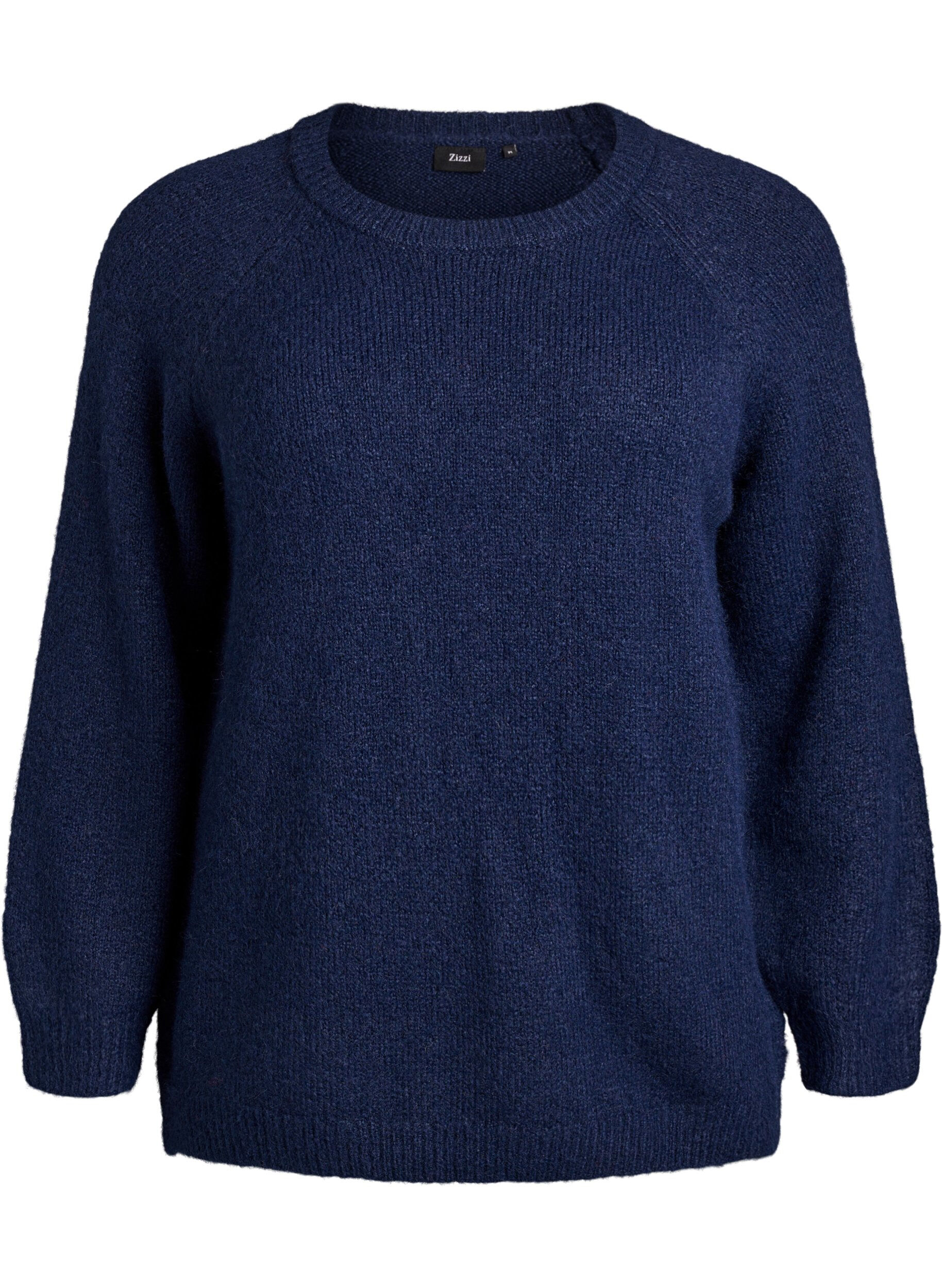 Bluse aus Strick mit Raglan&auml;rmeln