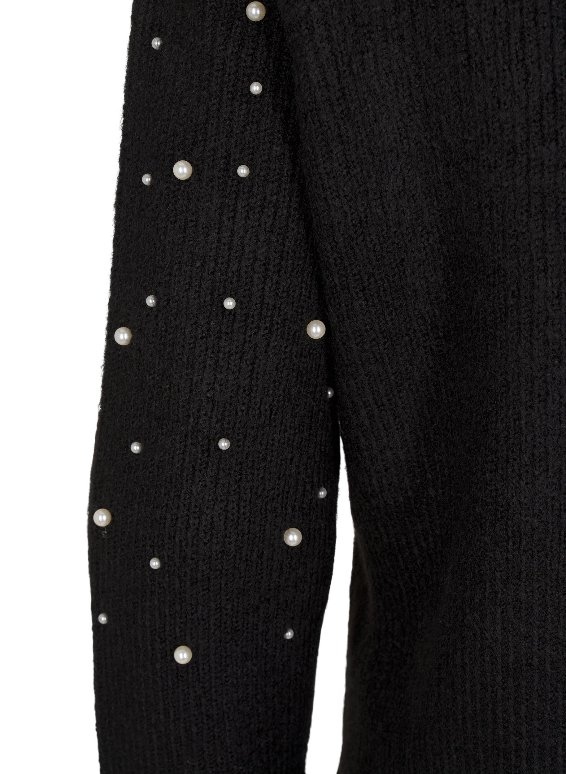 ZizziStrickjacke mit Perlen, Black White Pearls, Packshot image number 3