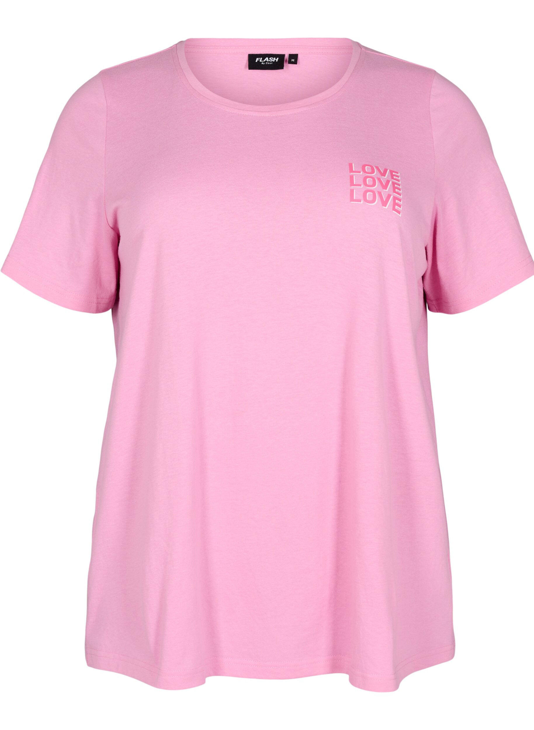 ZizziFLASH - T-Shirt mit Print, Pink, Packshot image number 0