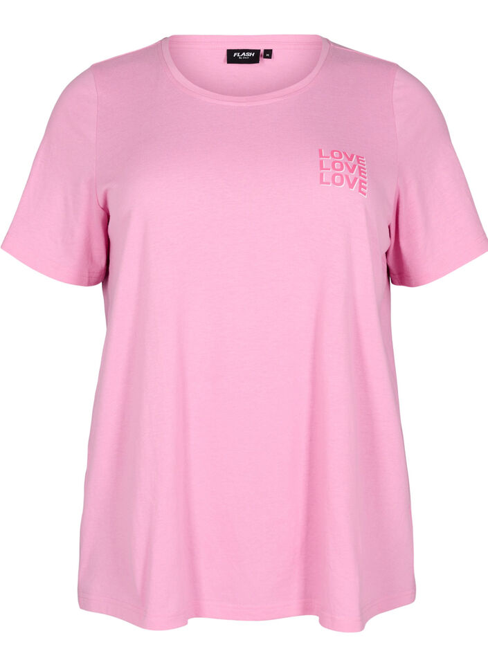 FLASH - T-Shirt mit Print, Pink, Packshot image number 0