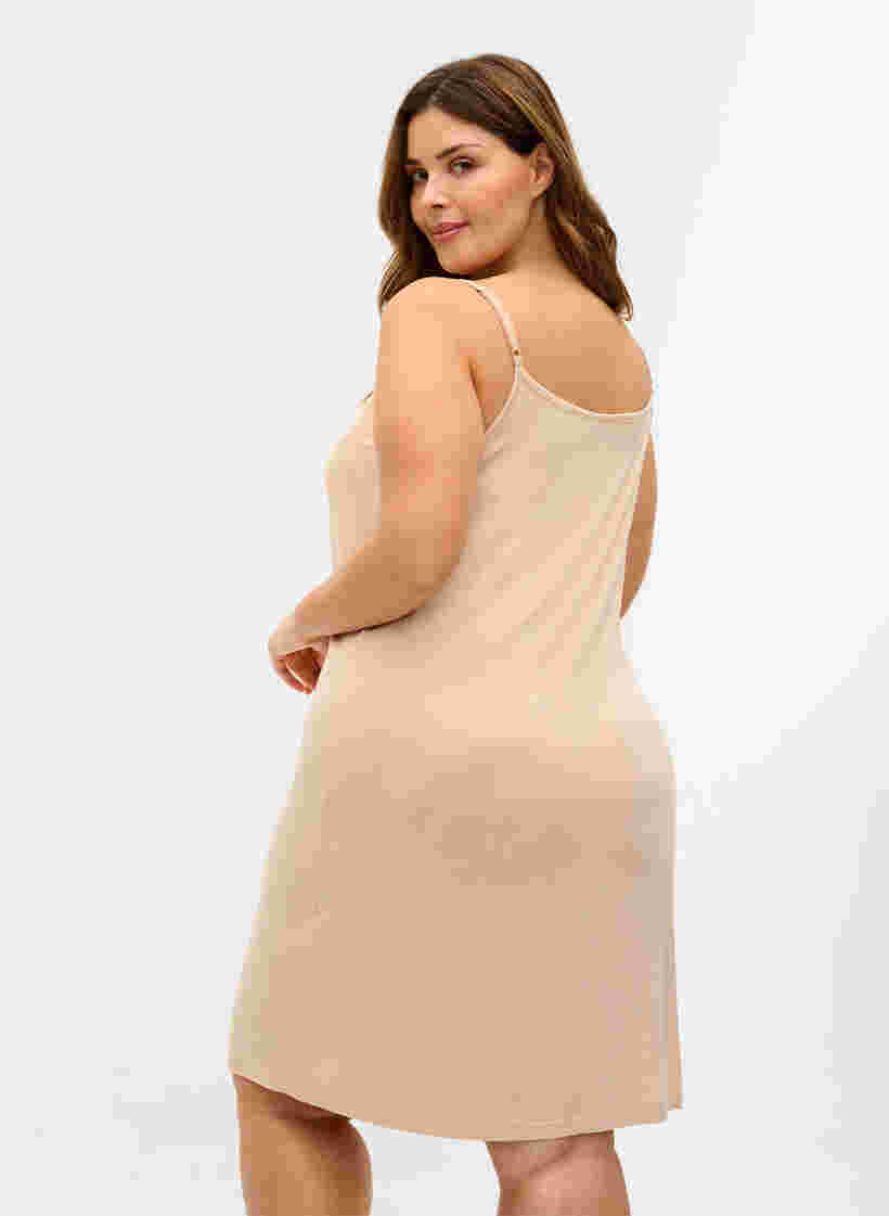 Einfarbiges Unterkleid aus Viskose, Frappé, Model image number 1