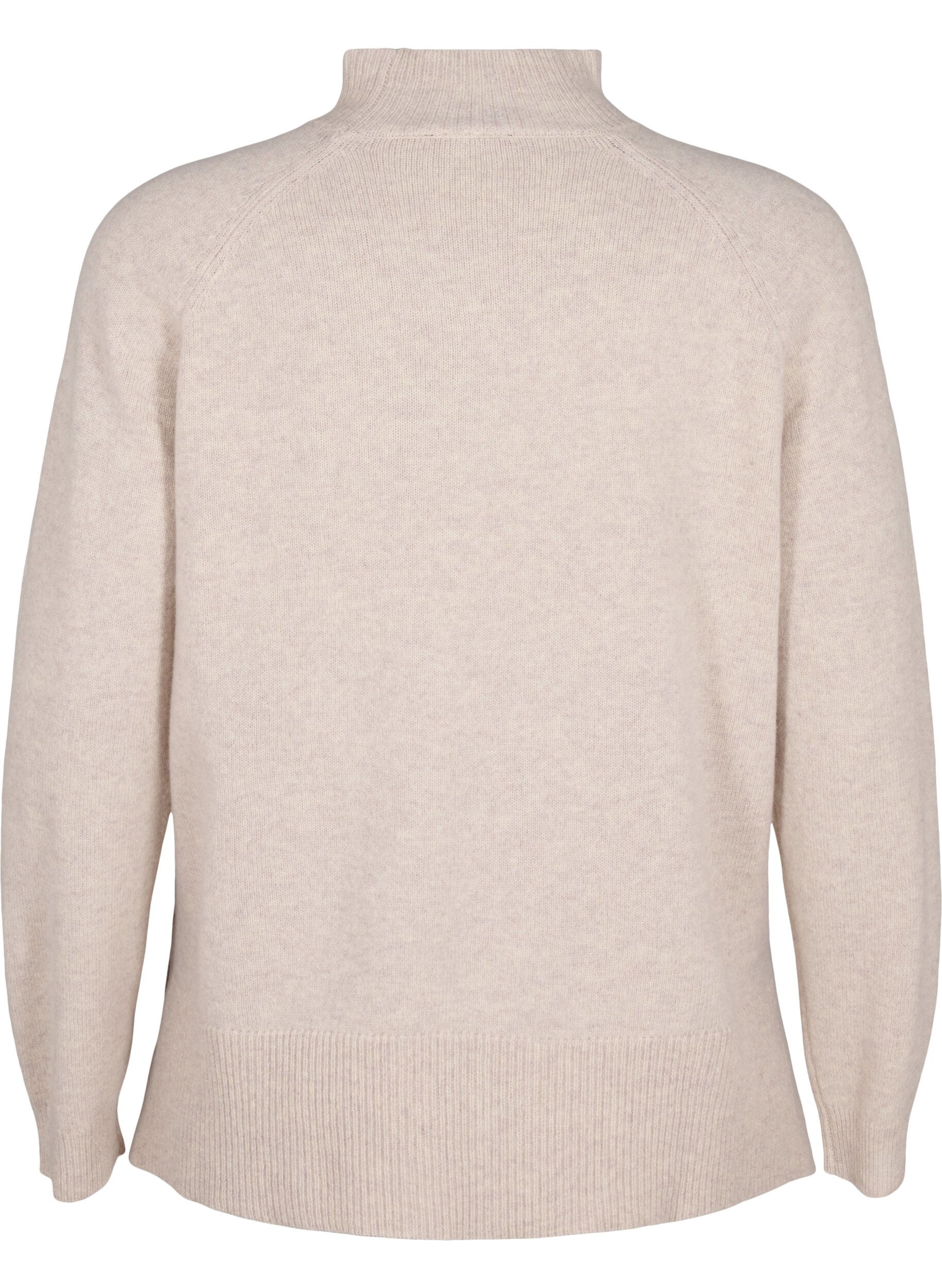 ZizziRollkragenpullover aus Merinowolle, Pumice Stone Mel., Packshot image number 1