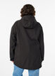 Softshelljacke aus kurzem Schnitt mit abnehmbarer Kapuze, Schwarz, Model image number 2