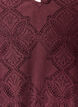Langarmbluse mit Spitzenmuster, Dunkles Bordeaux, Packshot image number 2