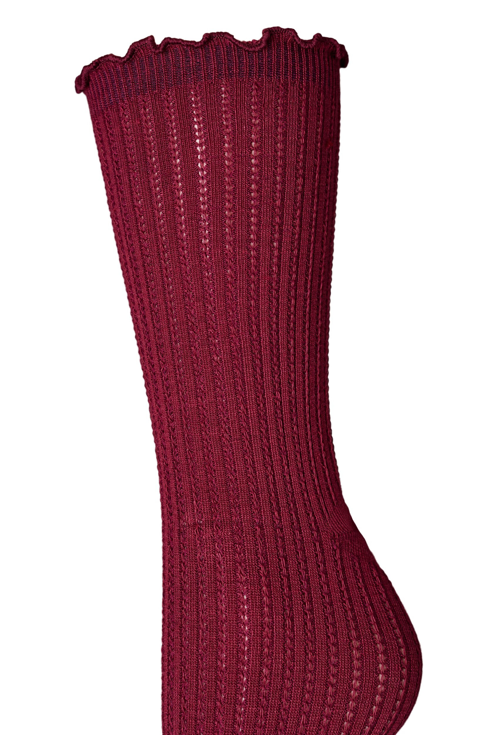 Zizzi3er-Pack gerippte Socken mit Wellenkante, Braun, Packshot image number 3