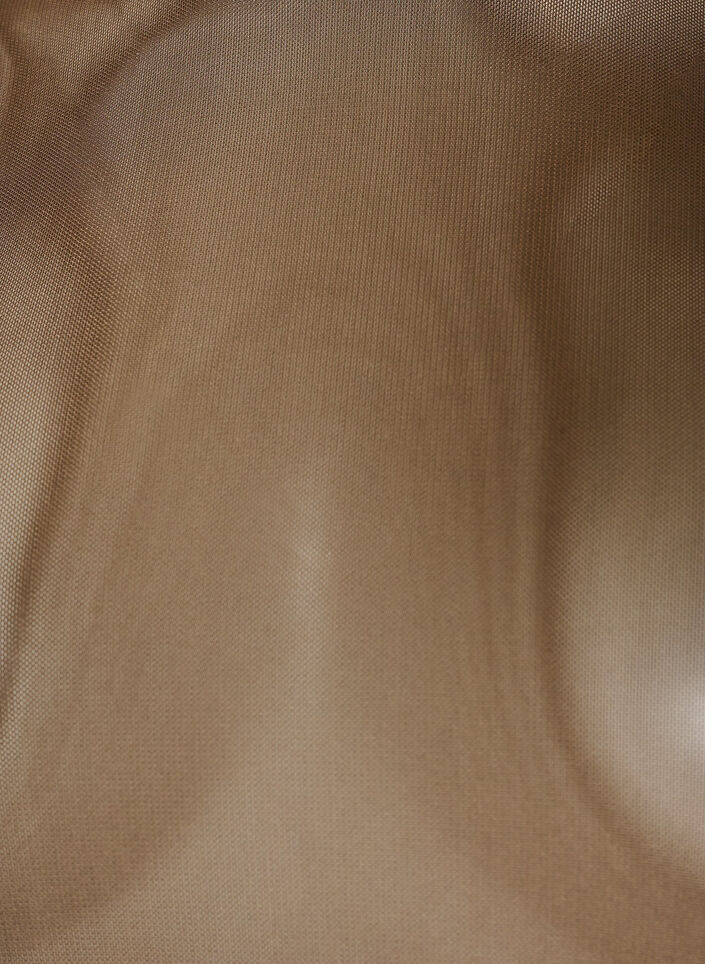 Meshbluse mit langen &Auml;rmeln, Braun, Packshot image number 2