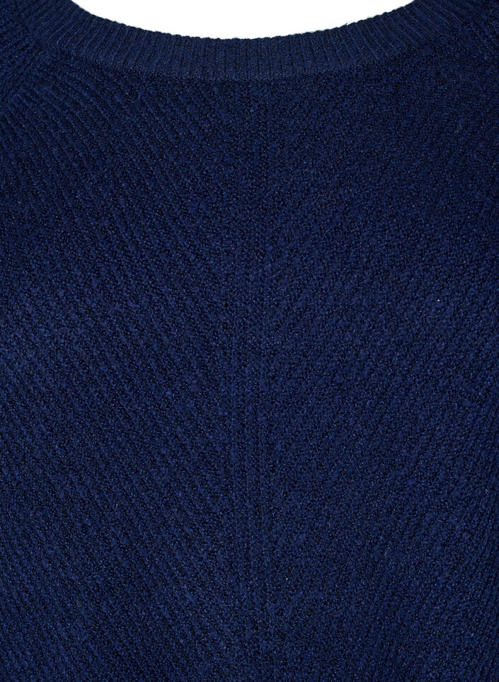 Strickbluse mit Rundhalsausschnitt, Naval Academy Mel., Packshot image number 2