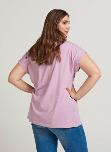 T-Shirt, Lavender Mist Mel., Model image number 0