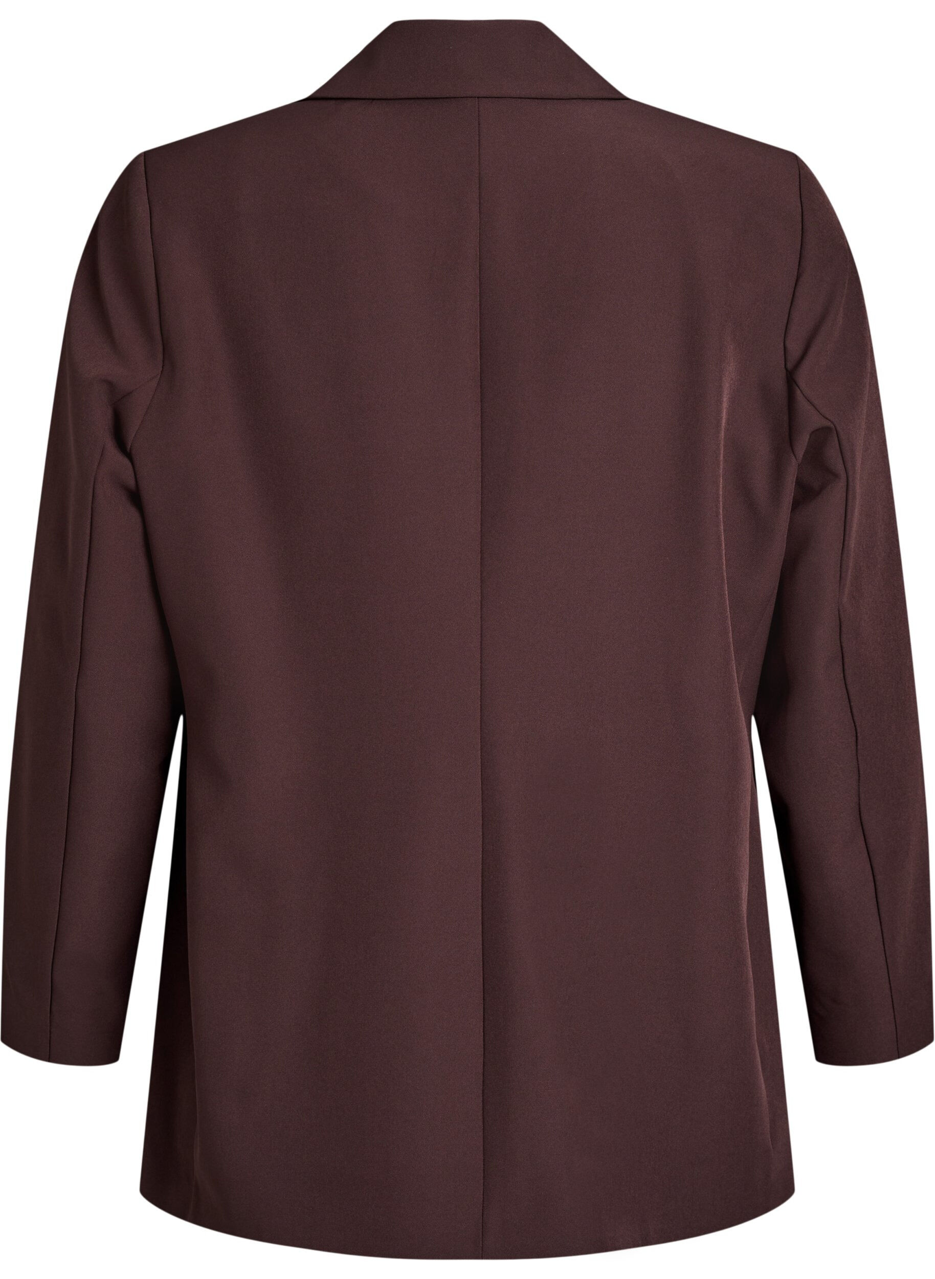 ZizziKlassischer Blazer mit Knopfverschluss, Braun, Packshot image number 1