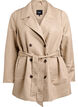 Kurzer Trenchcoat mit Gürtel, Beige, Packshot image number 0