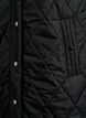 Lange Steppweste mit Druckkn&ouml;pfen, Schwarz, Packshot image number 3