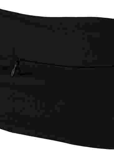 Laufgürtel mit Taschen und Reißverschluss, Black, Packshot image number 2