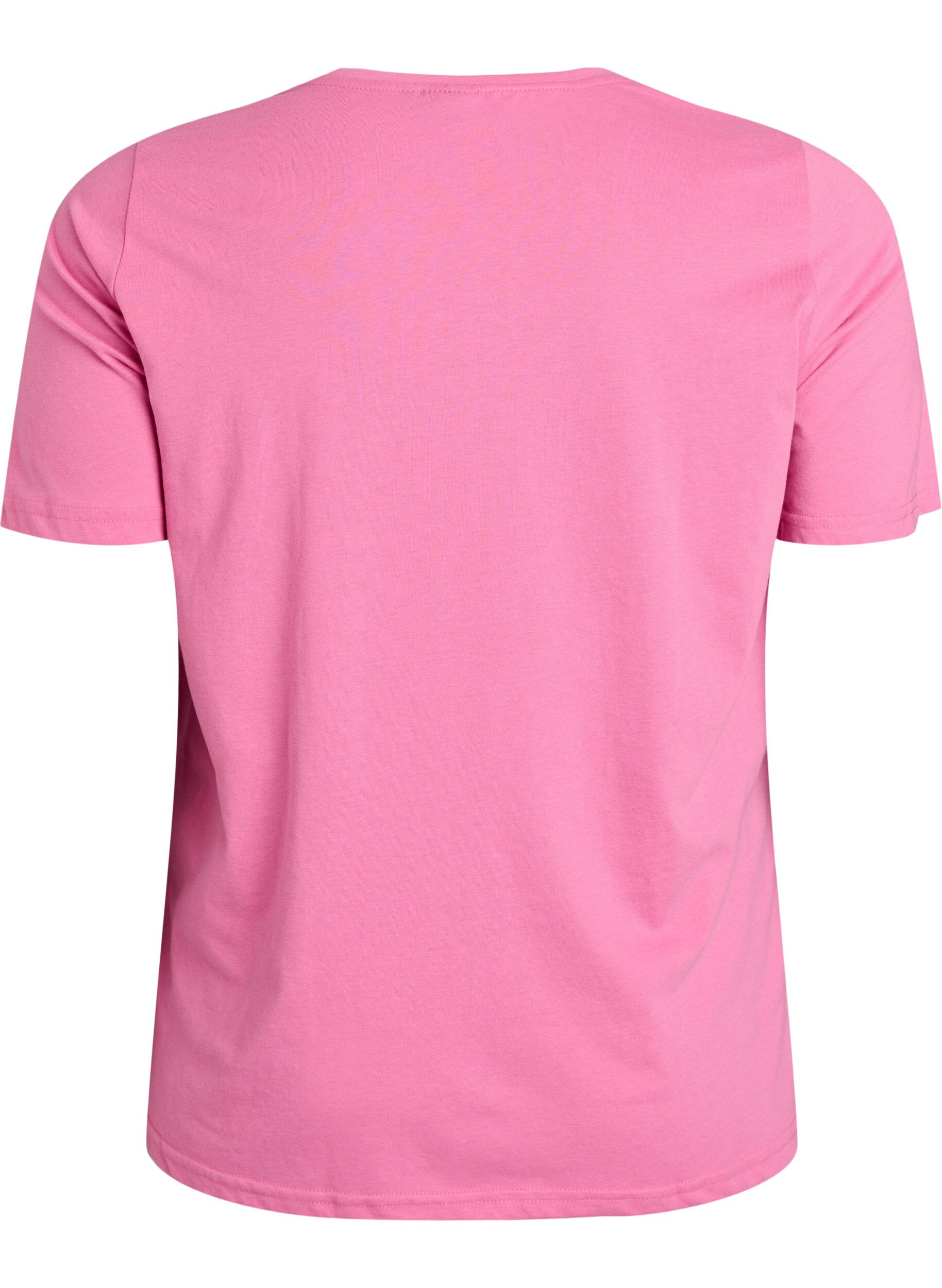 ZizziFLASH - T-Shirt mit Print, Pink, Packshot image number 1