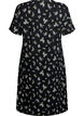 Kleid mit kurzen &Auml;rmeln und V-Ausschnitt, Schwarz, Packshot image number 1