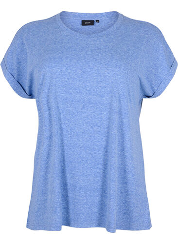 Melange-T-Shirt mit kurzen Ärmeln, Surf the web Mél, Packshot image number 0