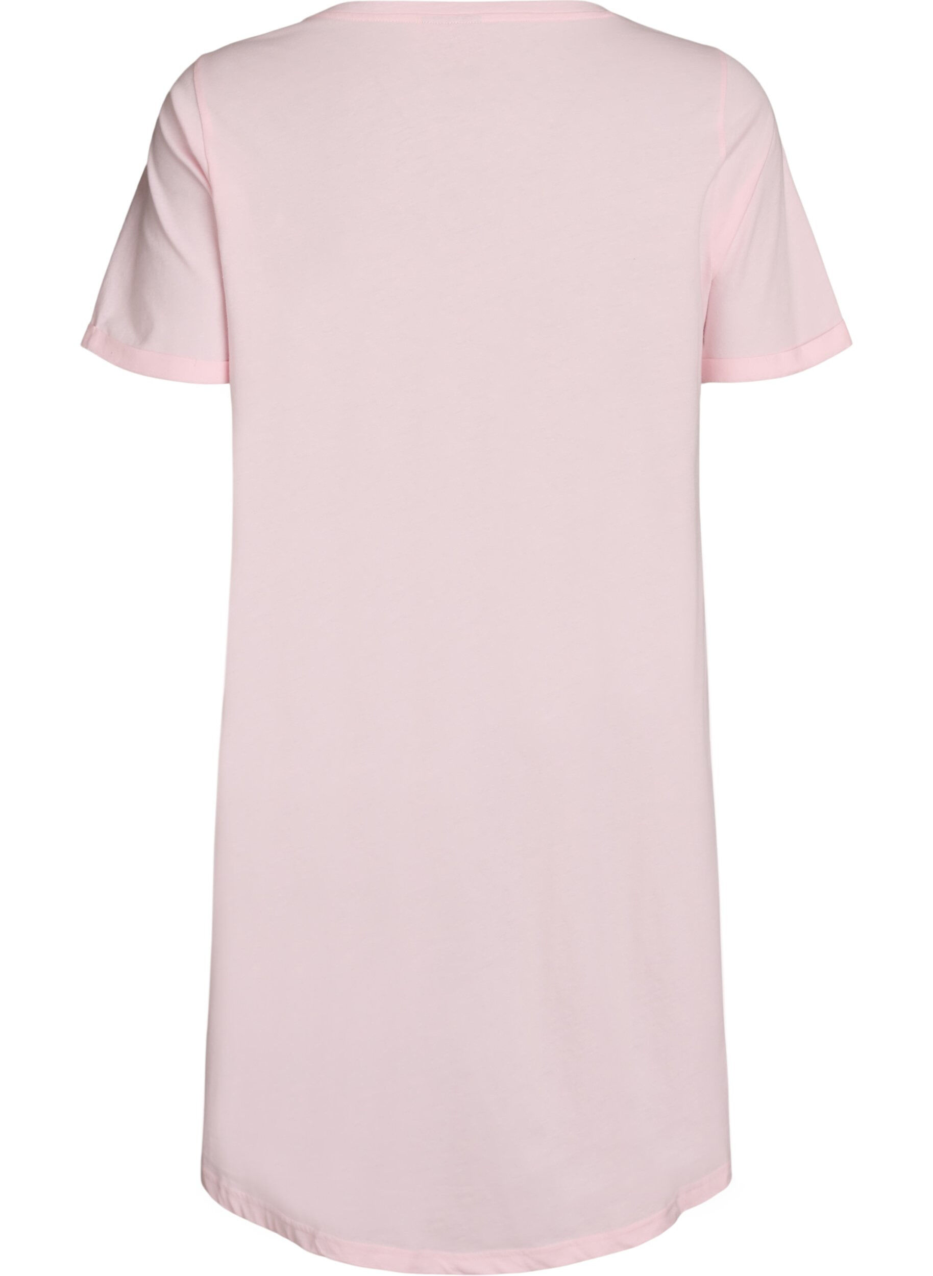 ZizziKurz&auml;rmeliges Nachthemd aus Bio-Baumwolle, Pink, Packshot image number 1