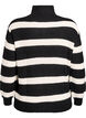 Strickpullover mit hohem Kragen und Rei&szlig;verschluss, Schwarz, Packshot image number 1