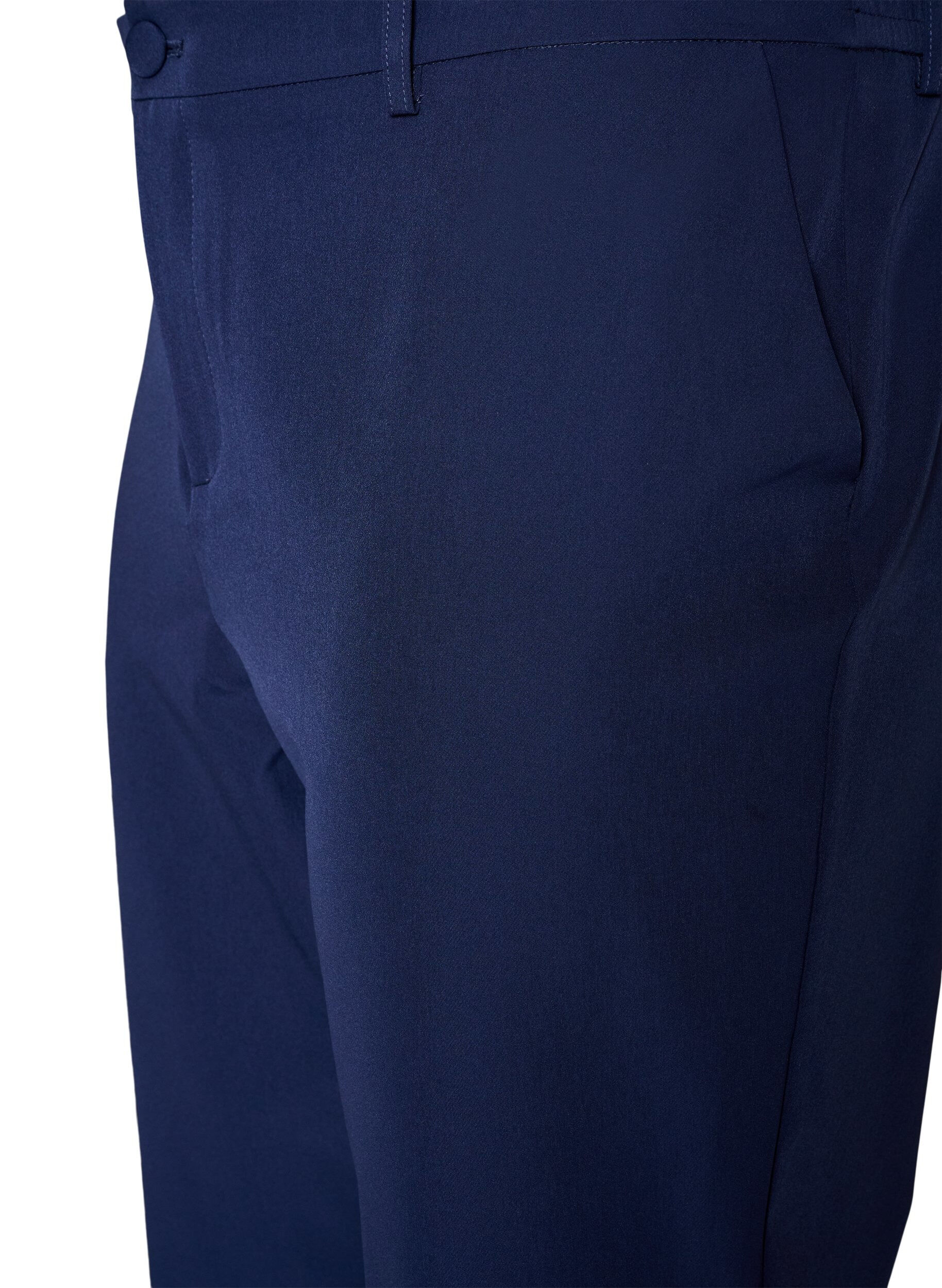 ZizziHose mit Taschen und geradem Bein, Blau, Packshot image number 2