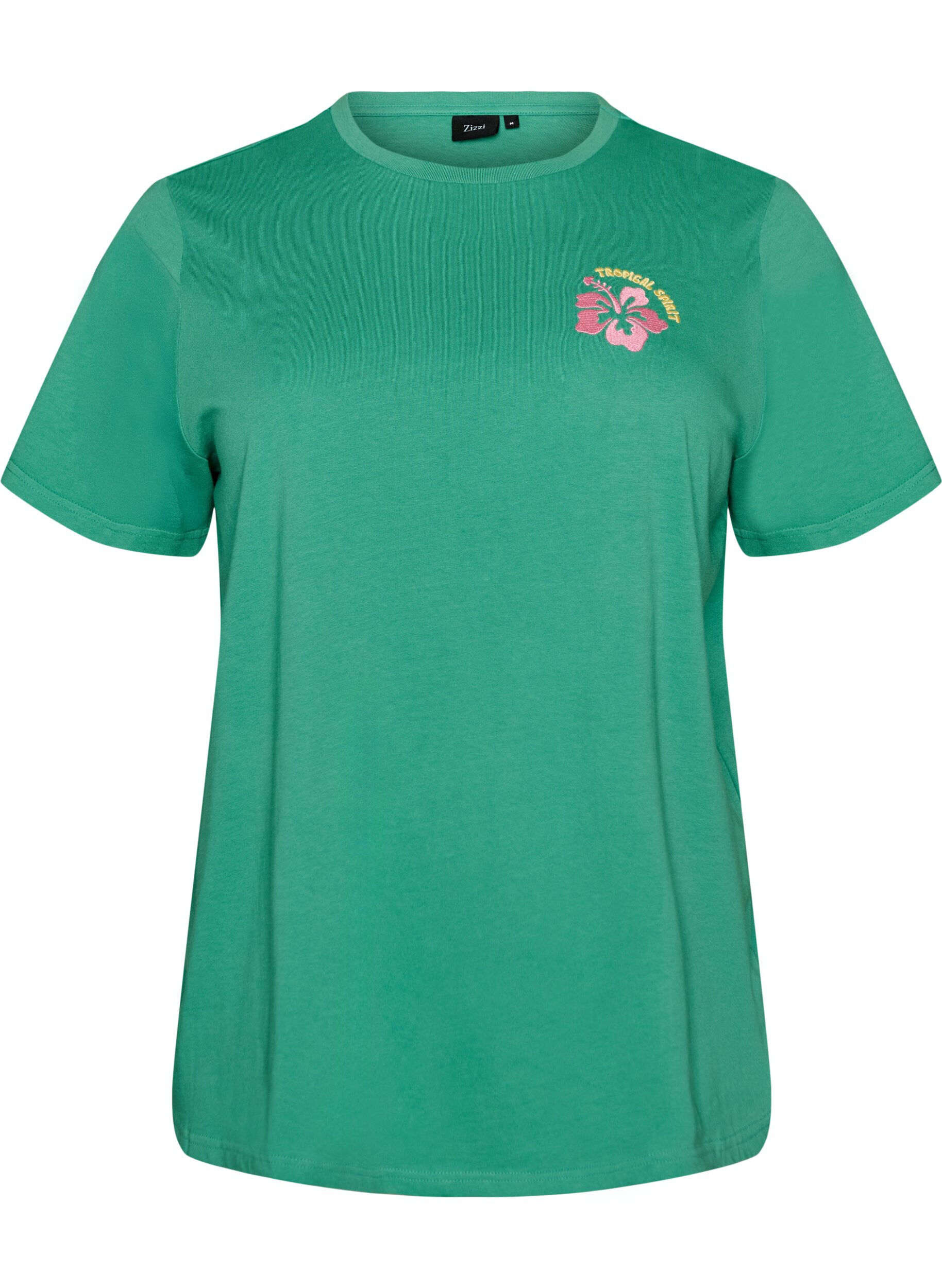 T-Shirt aus Bio-Baumwolle mit R&uuml;ckenprint