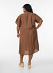 Kleid aus Viskose mit V-Ausschnitt, Braun, Model image number 2